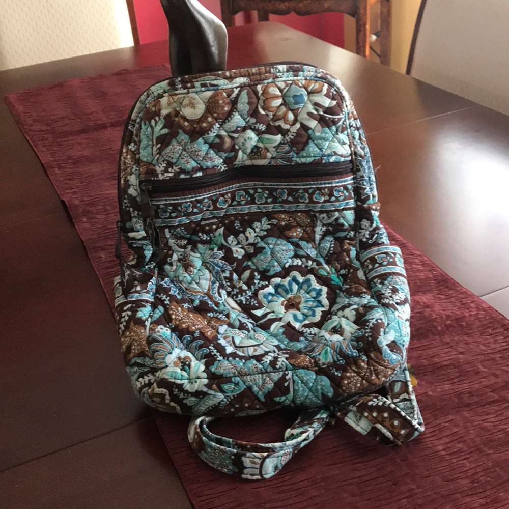 Vera Bradley back pack blue flora collection.
